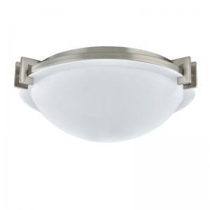 StayBridge Suites Hotel Deckenlampe mit gebürstetem Nickel -Finish im Gästezimmer